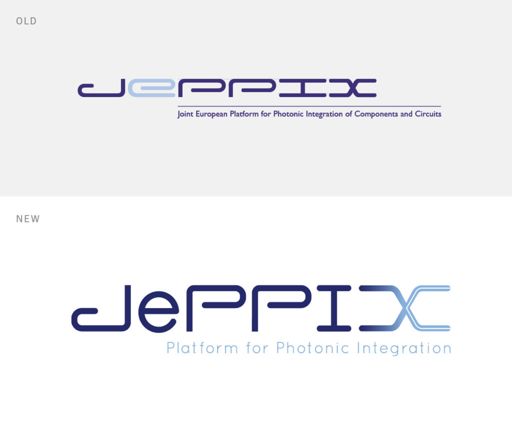 example of the old and new JePPIX logo